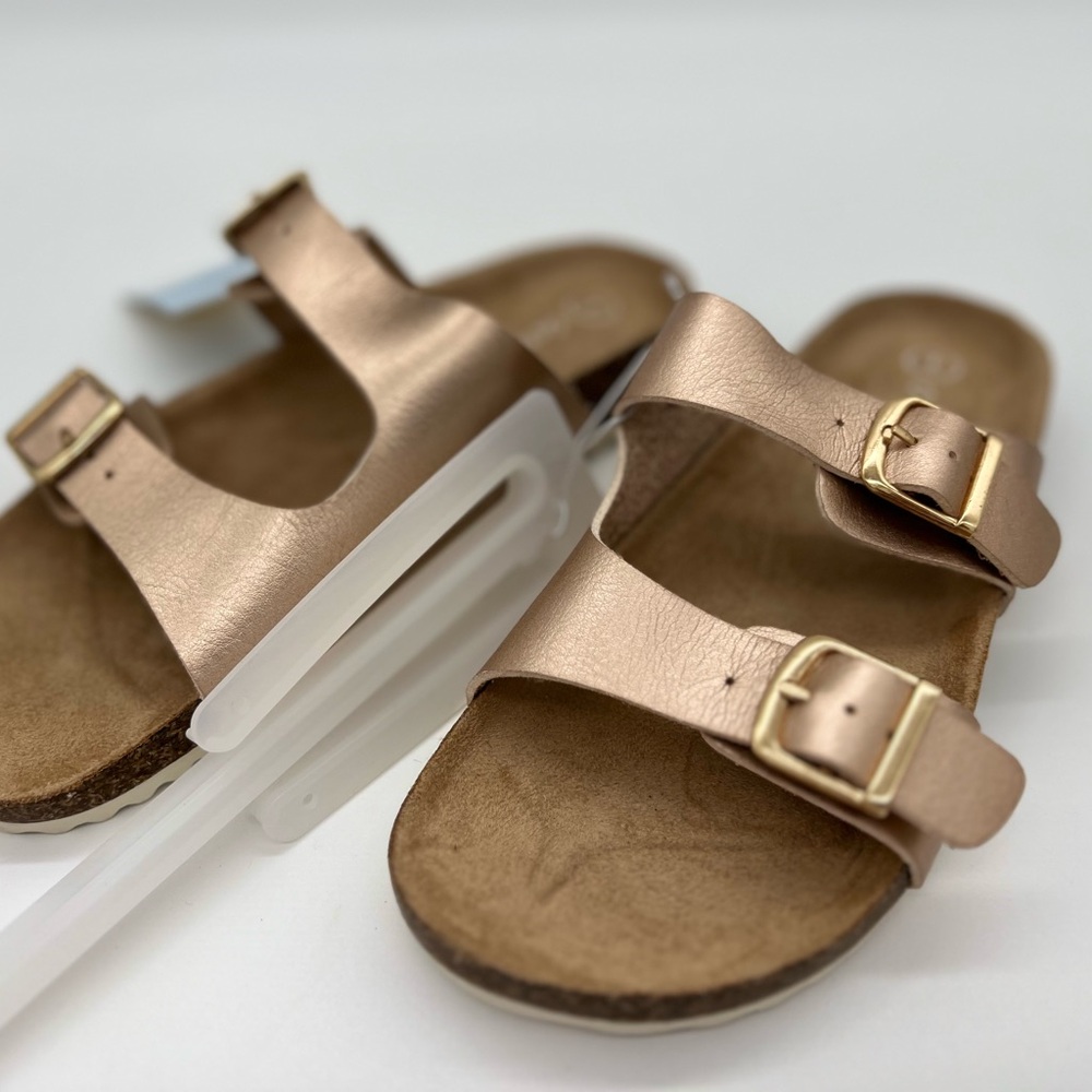 Cat And Jack Slip On Slide Sandal Kids Rose Gold Girls - Picture 5 of 6